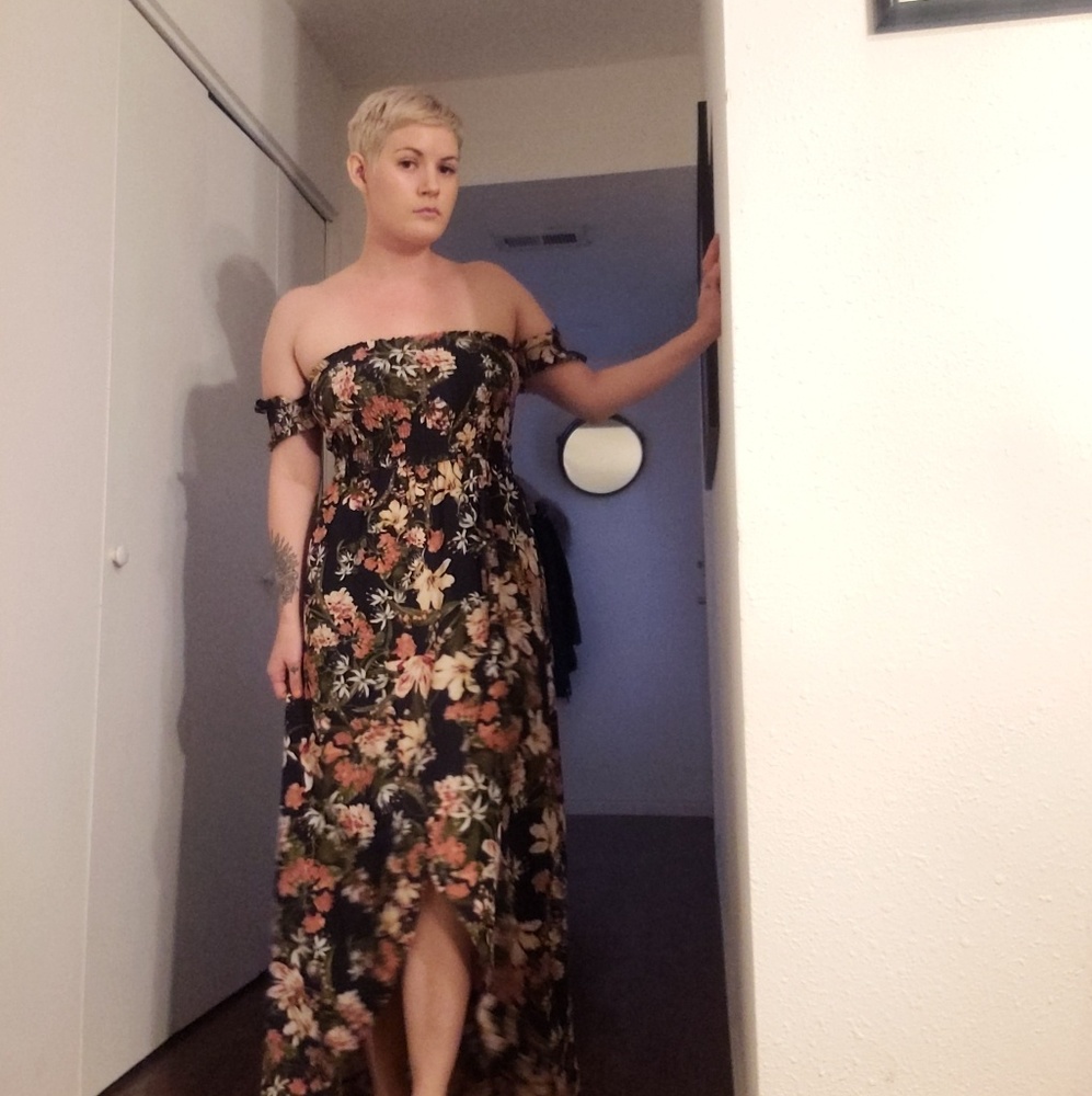 Flower maxi dress